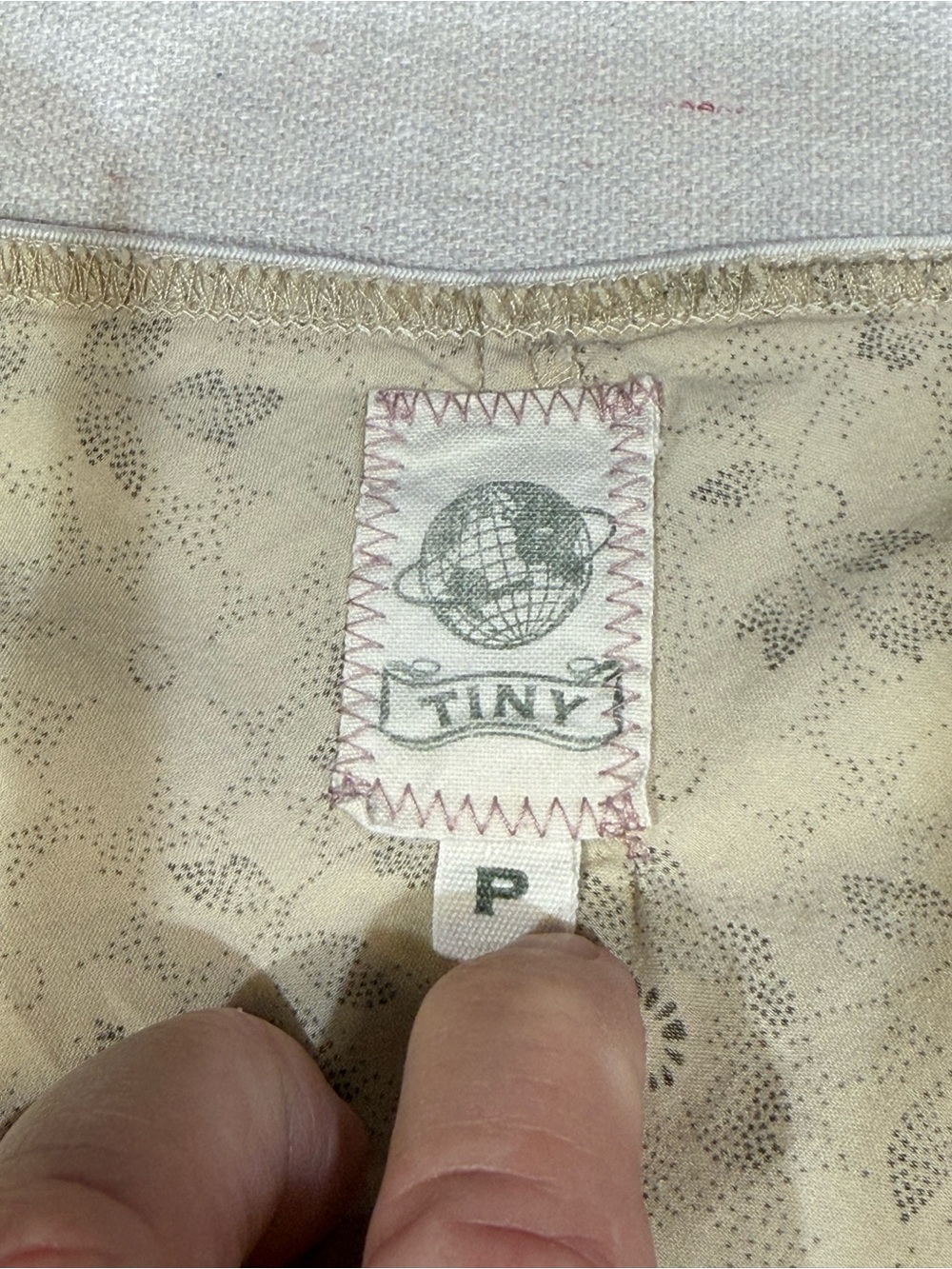 Tiny - Patchwork Floral & Stripe A-Line Skirt - Size Medium Petite - Picture 5 of 11